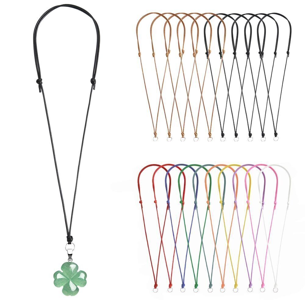 8952 20 Pcs Necklace Cord for Pendant String Adjustable Knotted Handmade